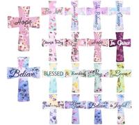 12/16Pc Magnetic Cross Bookmarks Gifts, Cross Christian Bookmarks, Magnetic Bible Verse Book Marks, Magnetic Page Clips, Gift for Bible Study, Readers, Teachers, Students (Floral (16 Pcs))