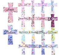 12/16Pcs Magnetic Cross Bookmarks Gifts, Cross Christian Bookmarks, Magnetic Bible Verse Book Marks, Magnetic Page Clips, Gift for Bible Study, Readers, Teachers and Students (Floral (16 Pcs))