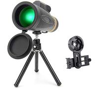 12-16x50, High Zoom Portable with BAK4 Prism Lens Monocular with Smartphone Adapter and Tripod for Birds Watching,for Indoor/Outdoor