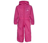Babies Button Waterproof Rain Suit Trespass Dark Pink 12-18 m
