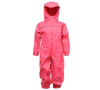 Regatta Kids Paddle Waterproof Breathable Rain Suit TRW466 Pink