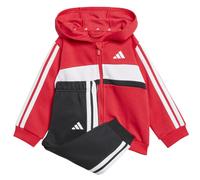 (12-18 Months, Red/Black) Adidas Toddler Fleece 3 Stripes Tracksuit
