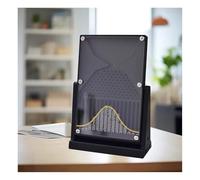12*18cm Dalton Board/Galton Board,Normal Distribution Model for Physics Education,Probability Demonstration Model with Bell Curve,Physics Lab Teaching Tool,for Statistical Probability (Black)