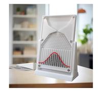 12*18cm Dalton Board/Galton Board,Normal Distribution Model for Physics Education,Probability Demonstration Model with Bell Curve,Physics Lab Teaching Tool,for Statistical Probability (White)