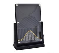 12 * 18cm Desk Galton Board, Desk Galton Board, Normal Distribution Mathematical Model, Effective Statistical Law Demonstration, for School Labs Education Physics Education.(Black)