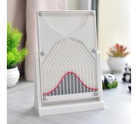 12 * 18cm Galton Board Experiment Model, Normal Distribution Mathematical Model, Probability Teaching Demonstration with Red Curve, for Probability Education, Financial Model