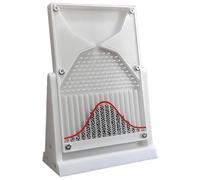 12 * 18cm Galton Board, Probability Demonstration Mathematical Model, Normal Distribution Mathematical Model, Desk Toy, Inspire Curiosity and Enhance Learning, for Educator(White - B)