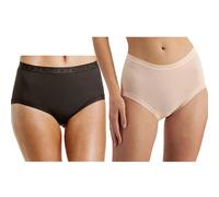 (12) 2 Pack Bonds Invisitails Full Brief Womens Panties Underwear Black Beige WZGGY Bulk