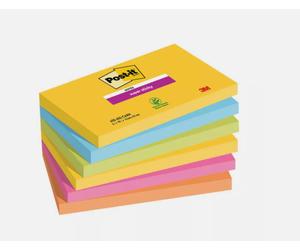 12 - 2 PACKS OF 6 Post-It Super Sticky Notes 76x127mm Rio 655-6SS-RIO FREE 24h