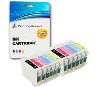 12 (2 SETS) Compatible BCI-6 Ink Cartridges for BJC-8200 BJI-9100 i905D i9100 i950 i965 i990 i9900 i9950 S800 S820 S900 S9000 - Black/Cyan/Magenta/Yellow/Photo Cyan/Photo Magenta, High Capacity