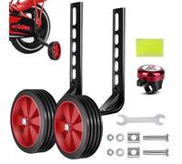 12-20 Inch Stabilisers for Bicycles, Adjustable Children's Bicycle Support, Safe Motorcycle Accessories, Sturdy PVC and Metal Wheels, Learning Set for Confident Children