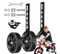 12-20 Inch Stabilisers for Bicycles, Adjustable Children's Bicycle Support, Safe Motorcycle Accessories, Sturdy PVC and Metal Wheels, Learning Set for Confident Children