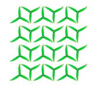12/20Pairs 5136 5.1X3.6X3 3-Blade 5-Inch CW CCW PC Propellers For RC FPV Freestyle Quadcopter Racing Drone Use(12PAIRS GREEN)
