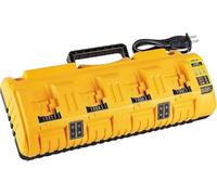 12/20V Max Battery Charger Replacement for Dewalt DCB104 Compatible with 12V 20V Max Lithium Battery DCB124 DCB205 DCB204 DCB606 Charger 4-Port Simultaneous Charging