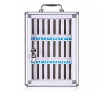 12/24/36/48/60 Slot Wall-Mounted Cell Phone Locker with Handle & Code - Secure Phone Sto for Schools Factories Offices - le Device Safe (24 Slots)
