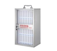 12/24/36/48/60 Slots Cell Phone Locker Cabinet - Portable Aluminum Alloy Phone Storage Box with Locks & Keys - Secure Mobile Device Lockers for Workplace Safety & Employee Use