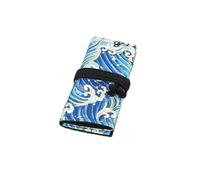 12/24/36/48/72 Holes Canvas Pencil Bag Pen Curtain for Case Makeup Wrap