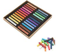 12/24/36/48 Assorted Colors Pastel Set Square Pastels Crayons Disposable Hair Dying Rod Painting Chalk(24 Color)