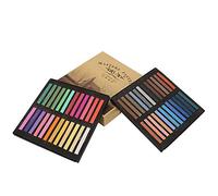 12/24/36/48 Assorted Colors Pastel Set Square Pastels Crayons Disposable Hair Dying Rod Painting Chalk(48 Color) School Supplies