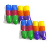 12/24/48 PCS Fillable Plastic Easter Eggs, Assorted Bright Colors for Easter Hunt Party Favor Basket Stuffers Filler Classroom Prize Supplies Decor (48PCS)