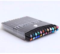 12/24 Colors Fineliner Pens Fine Point Drawing Pens Set 0.4mm Fine Tip Colored Brush Art Markers Painting for Journaling, Office Writing Note, Comics, Coloring Books, DIY School Gift Card