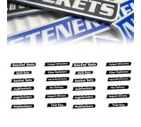 12/24 Pack of Magnetic Toolbox Labels, 3D-Printed Tool Box Labels, Mini Reusable Toolbox Drawers Organization Label Badge Stickers, Removable Label for Tool Chest Organization