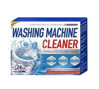 12/24 Packs Effective Washing Machine Descaler & Limescale Remover for Front & Top Load Washers - Deep Cleaning Tablets to Clean Inside Drums, Eliminate Odors, and Prolong Appliance Life (24)
