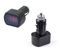 12-24 V LED Cigarette Lighter Battery Tester Voltmeter Car Voltage Display Pack of 1