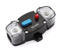 12-24 Volt DC 300A Circuit Breaker Manual Reset, 0-8 Gauge Trolling Motor Auto Car Stereo Audio Inline Fuse Block Holders Inverter for Automotive Rv Marine Boat(300Amp)