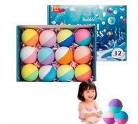 12/24Pcs Ocean Toy Bath Salt Ball Sleeve Box Bath Bombs, 2026 New 12/24ack Bath Bombs with Surprise Spring Inside,Upgrade Easter Bubble Bath Bombs Ideal Birthday Easter for Boys & Girls