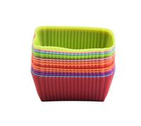 12/24PCS Reusable Silicone Bento Set, Lunch Box Dividers & Baking Muffin Cupcake Liners, Versatile Kitchen Accessories