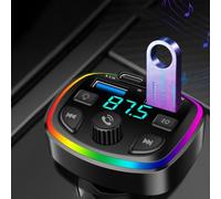12-24V 3.1A 4-In-1 Seven-Color B-T MP3 Player Car Charger FM Transmitter