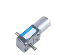 12-24V 6mm dual output shaft low speed 6rpm self-locking high torque DC worm gear motor JGY370-D dual shaft worm gear motor Without bracket(10RPM,DC6V)