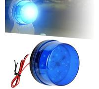 12/24V Blue Flashing Light, 15 LED Strobe Beacon Alarm Flashing Light Without Sound LED Strobe Warning Light Emergency Lantern for Vehicle Tractor Car Bus Home Security Alarm System (1PCS)