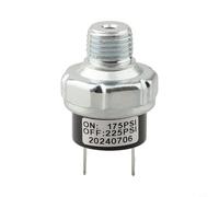 12/24V DC Air Compressor Pressure Switch with 175-225 PSI Range and 1/4" for NPT Thread for Tank Mount, Compatible with AC/DC Systems