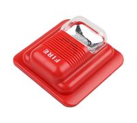 12/24V DC Wired Fire Alarm with LED Strobe Light, 105dB Sound, 3 Tones, ABS