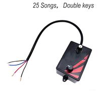 12/24V Music Relay for All Vehicles Features Adjustable Volume and Customizable Sound Effects for a Unique Experience (25 double key)