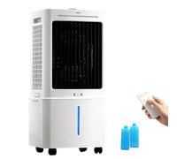 12/25L Swamp Cooler with Remote Control, Long-Lasting Evaporative Cooling, 12H Timer & Ice Boxes, Perfect for Apartments, Patios & Workshops