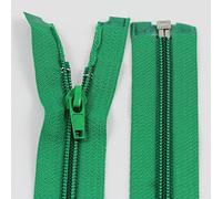 12" - 28" Open Ended NO:5 Nylon Zips *9 Sizes & 17 Colours* Zippers Sewing Craft (Green 5243, 18 Inch)