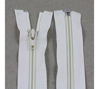 12" - 28" Open Ended NO:5 Nylon ZIPS *9 Sizes & 17 Colours* Zippers Sewing Craft (Ivory 5102, 12 Inch)