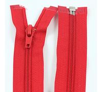 12" - 28" Open Ended NO:5 Nylon ZIPS *9 Sizes & 17 Colours* Zippers Sewing Craft (RED 5162, 26 Inch)