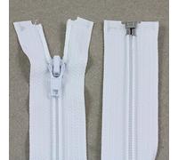 12" - 28" Open Ended NO:5 Nylon ZIPS *9 Sizes & 17 Colours* Zippers Sewing Craft(White 5101, 24 Inch)