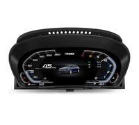 12.3 Inch HD Digital Gauge Cluster LCD Display Dashboard Player for BMW 5 Series E60 E61 X5 E70 X6 E71 CiC & CCC System Speedometer Replacement Instrument Panel 7-UI Steering Wheel Control Plug & Play