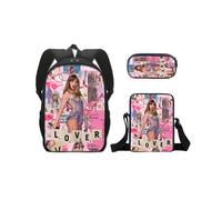 (12, 3-piece Set) Taylor Swift Themed School Backpack for Kids, Children's Backpack, Crossbody Bag, Pencil Case Set