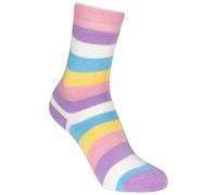 (12/3, Pink Dot/Pink Stripe) Trespass Unisex Kids 2 Pair Pack Socks - Frolic