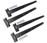 12” (300mm) Heavy Duty T Tee Hinges for Doors + Gates with Fixing Screws 4pc