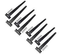12” (300mm) Heavy Duty T Tee Hinges for Doors + Gates with Fixing Screws 8pc