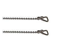 12" / 300mm Replacement Sink Basin Plug Chain with Triangle Hooks - Ball Type, Chrome