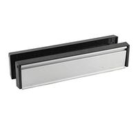 12" 300mm Silver UPVC Timber Sleeve Telescopic Letter Plate Box Brush Draught Excluder