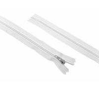 12" 30cm YKK Nylon Closed End Dress Zips White - per Single Zip